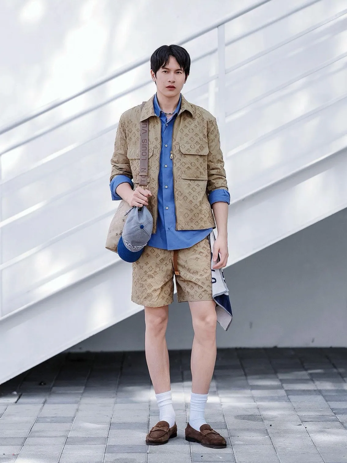 Louis Vuitton/Louis Vuitton old flower all over printed tear-resistant shirt jacket